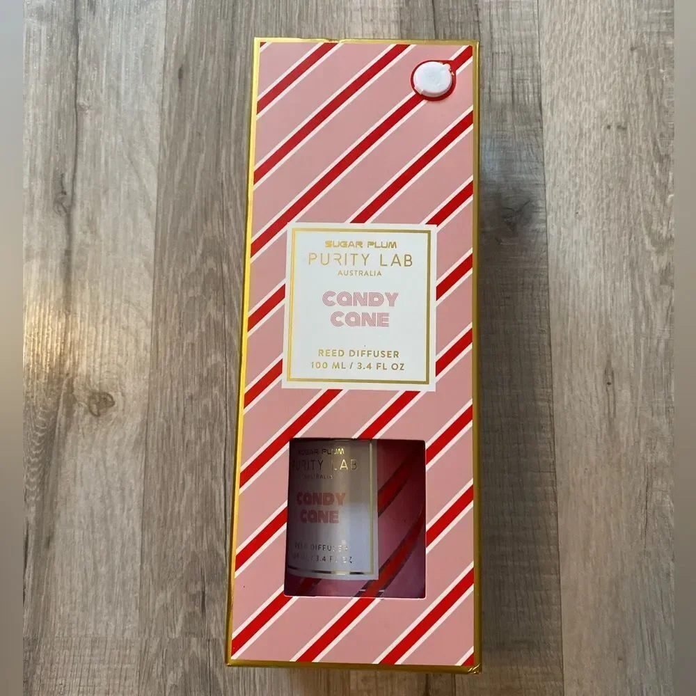Sugar Plum - Purity Lab  (Candy Cane) Glass Reed Diffuser